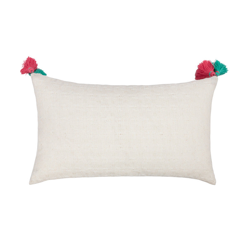Cotton Canvas Pillow Covers with rainbow element