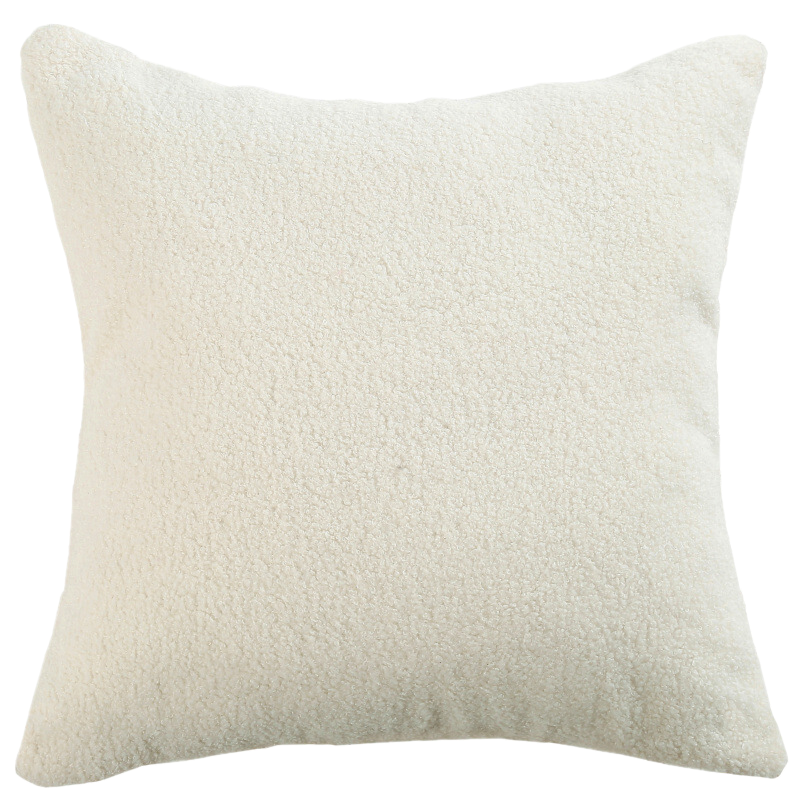 Plush Pillow Covers,Pack of 2, 18x18 inch Solid and Square for Bedroom