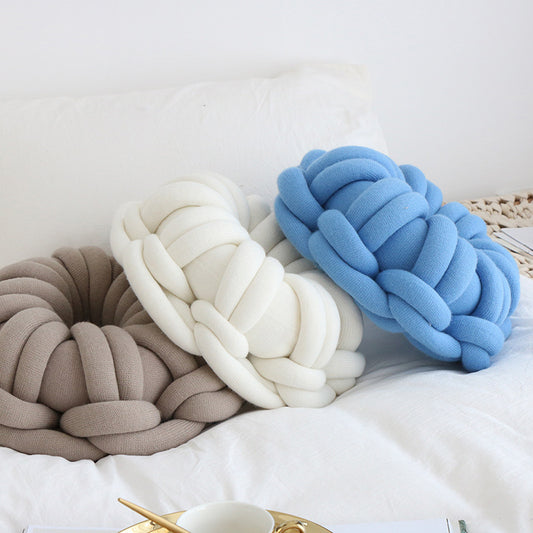 Knotted Annular Throw Pillow ,Soft and Smooth.