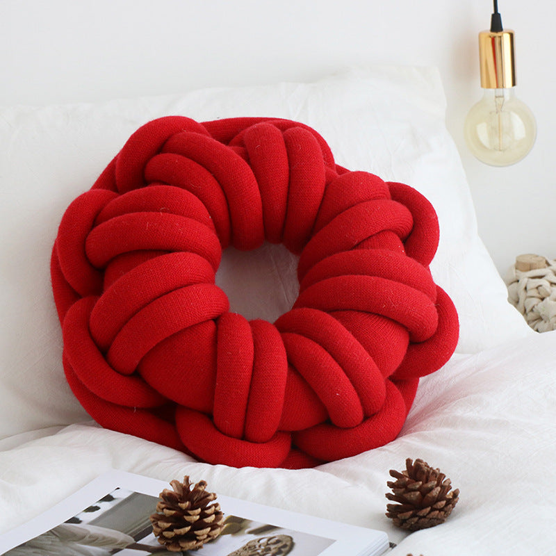 Knotted Annular Throw Pillow ,Soft and Smooth.