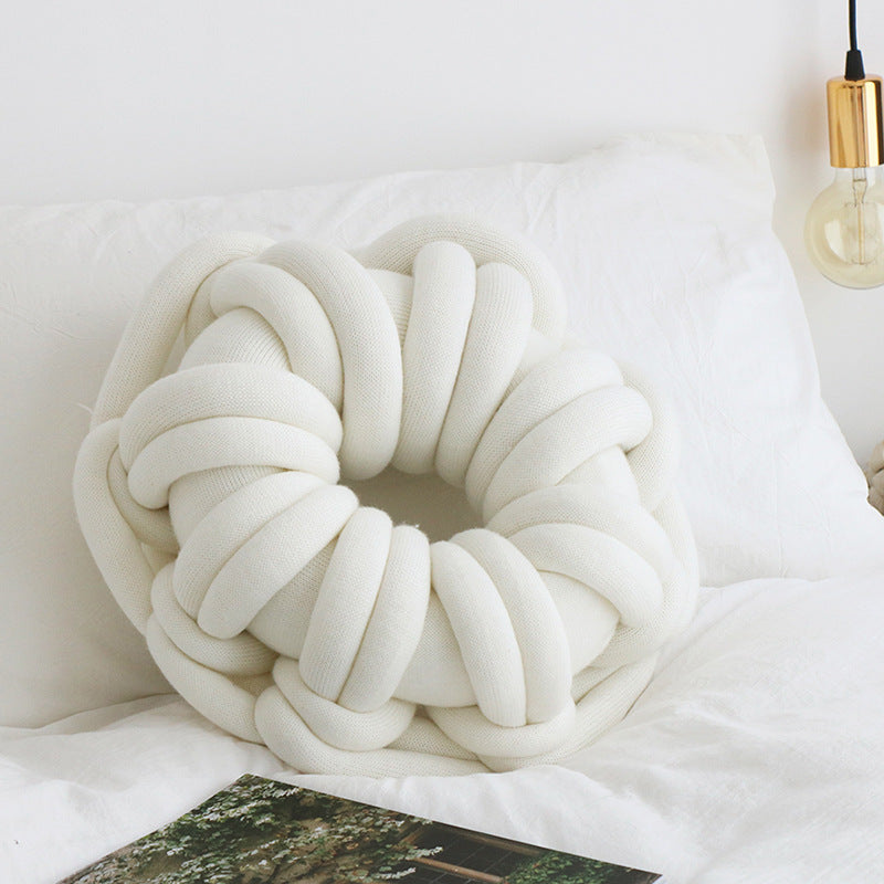 Knotted Annular Throw Pillow ,Soft and Smooth.