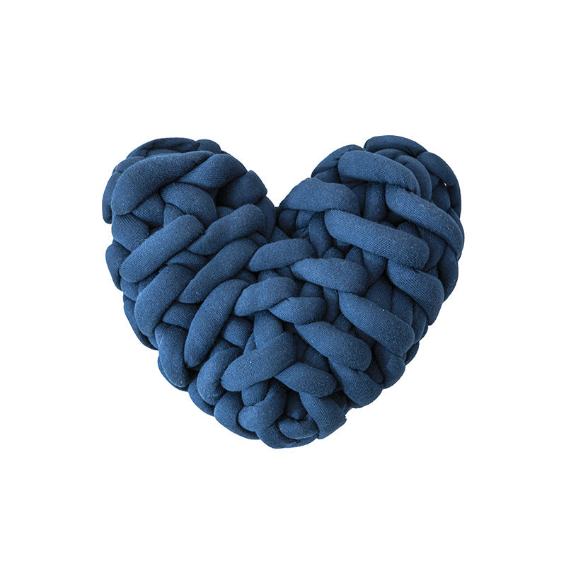 Knotted Heart-Shaped Throw Pillow ,Soft and smooth for living room