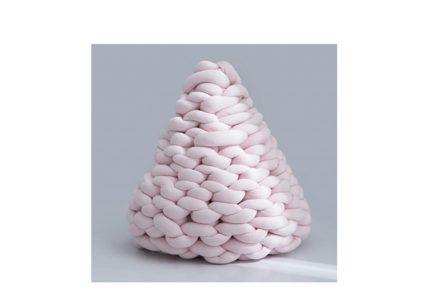 Knotted triangular Cone Throw Pillow ,Soft for your living room