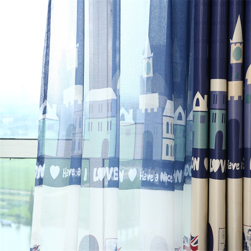 Gyrohomestore Cartoon British Guards Style Grommet Blackout Curtains
