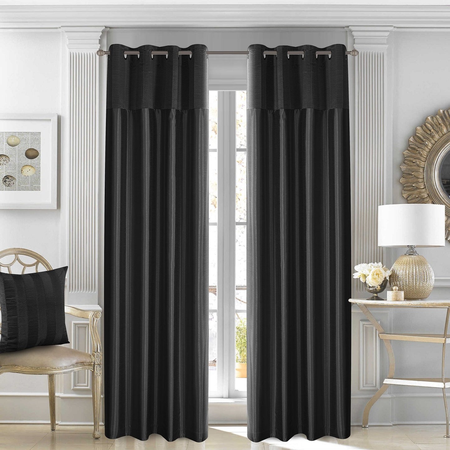Gyrohomestore Basics Solid Simple Grommet Cheap Blackout Curtains