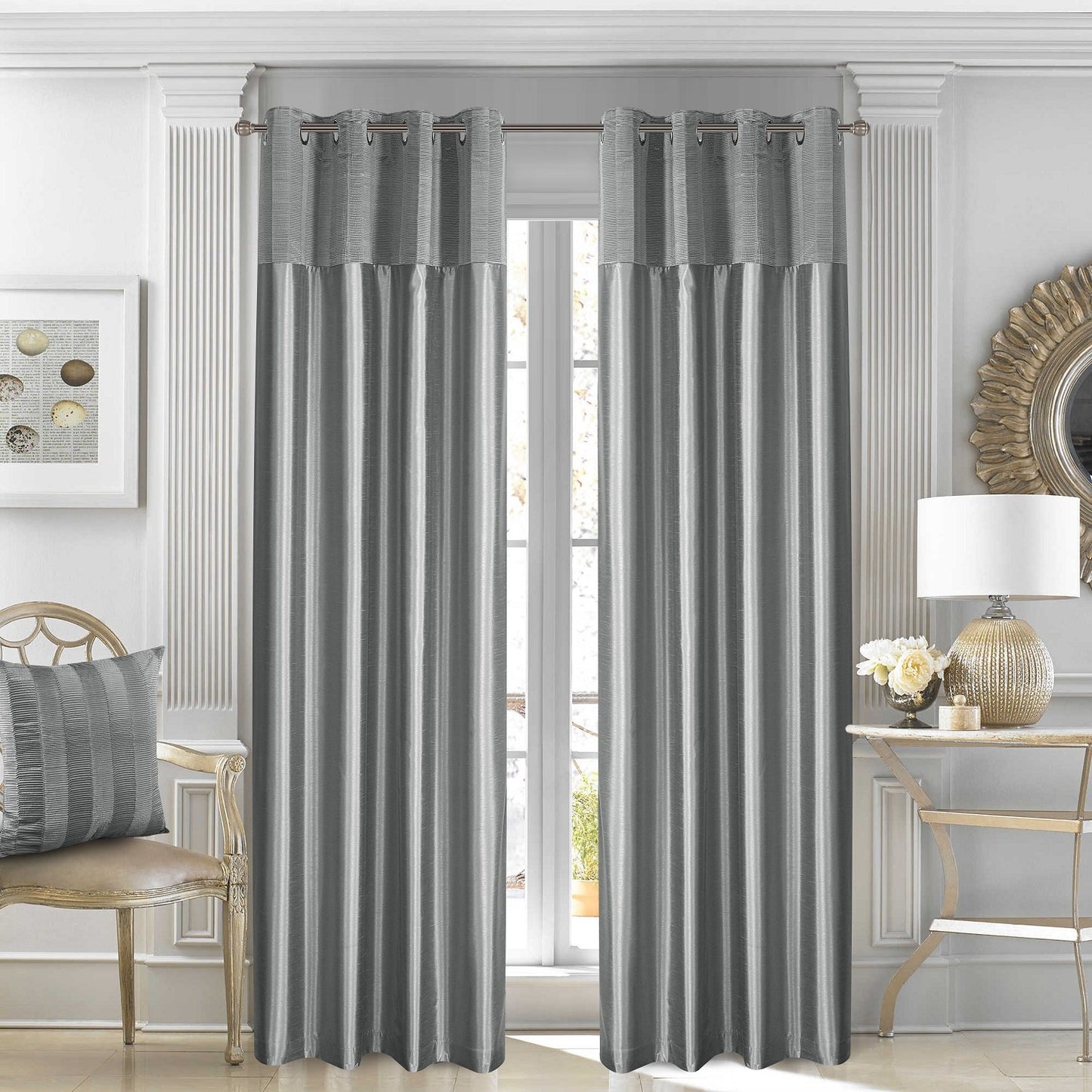 Gyrohomestore Basics Solid Simple Grommet Cheap Blackout Curtains
