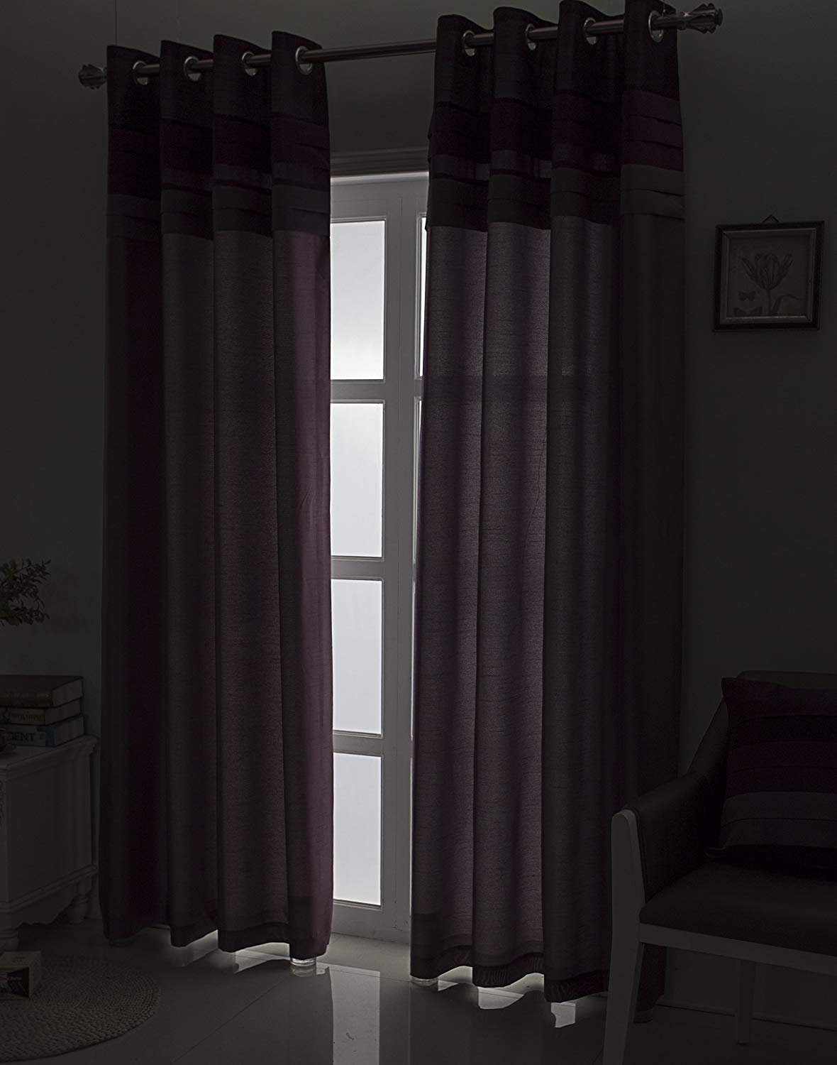 Gyrohomestore Purple Fully Lined Thermal Best Blackout Curtains