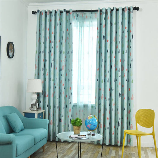 Gyrohomestore Raindrop Style Grommet Blackout Window Curtains