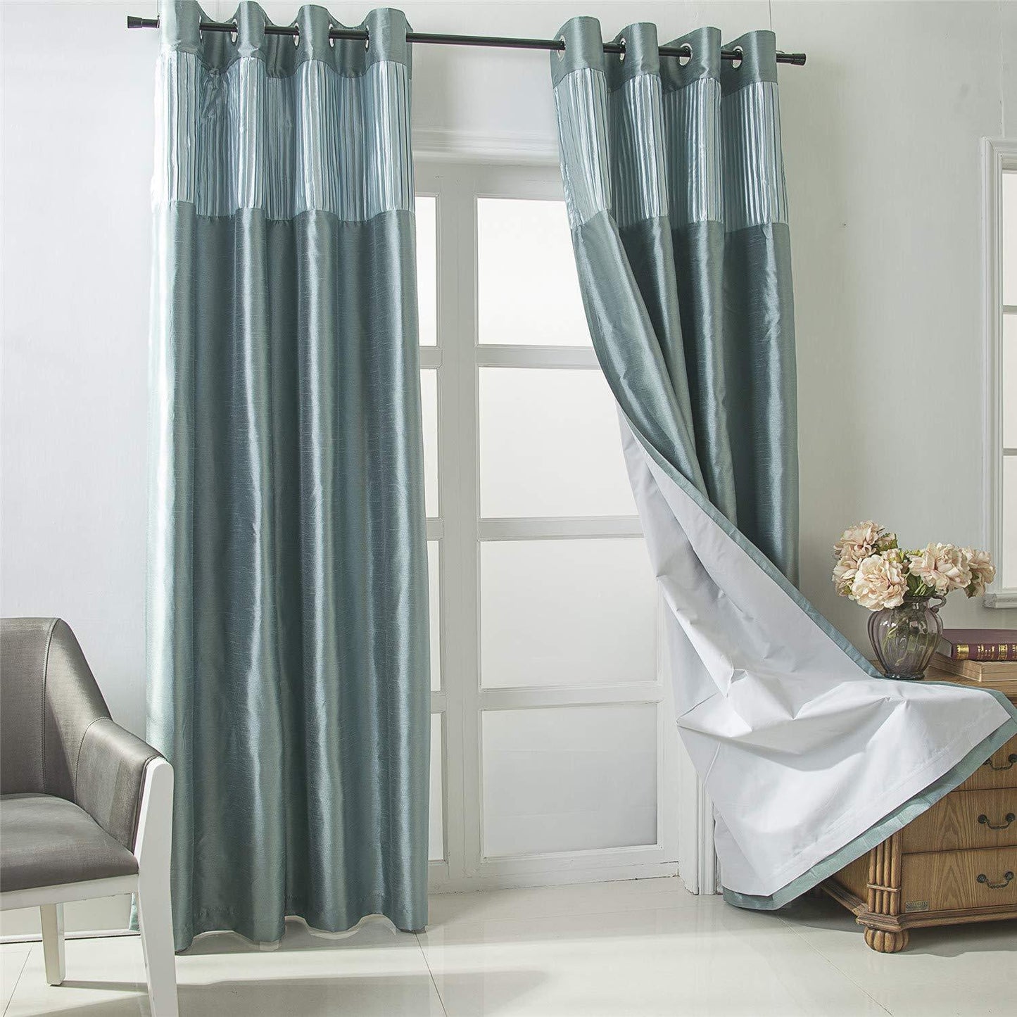Gyrohomestore Room Darkening Grommet Window Curtains Panels