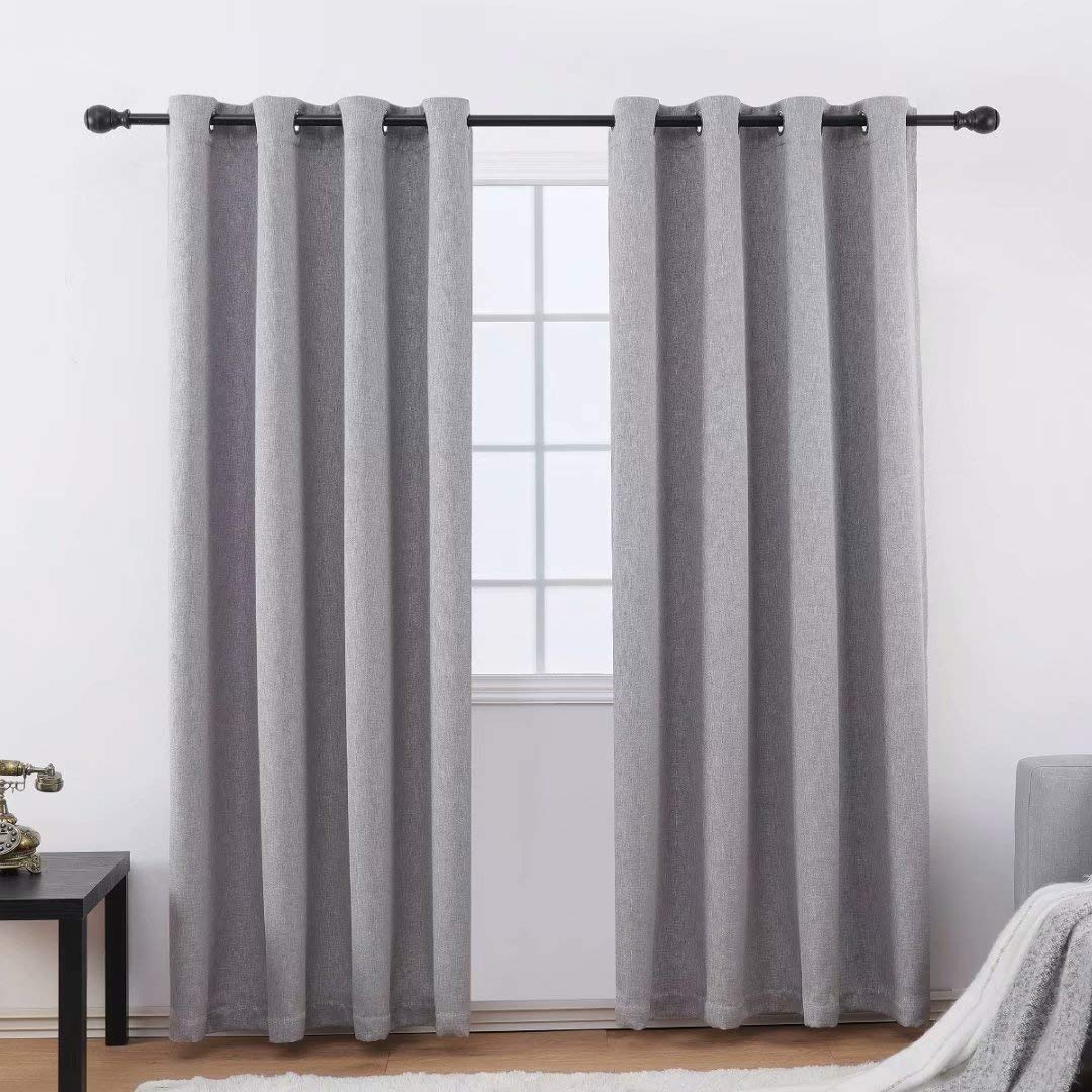 Gyrohomestore Room Darking Max Polyester Blackout Curtains Two Panels
