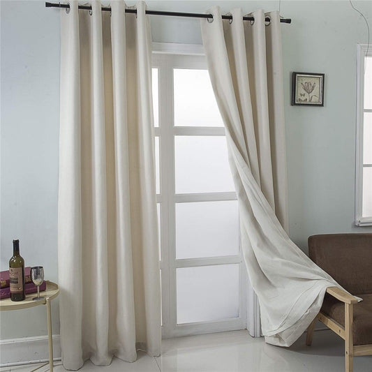 Gyrohomestore Solid Room Noise Reduce Darkening Window Curtains Cheap