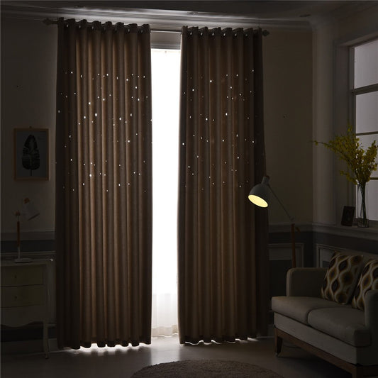 Gyrohomestore Starry Night Style Grommet Top Best Blackout Curtains