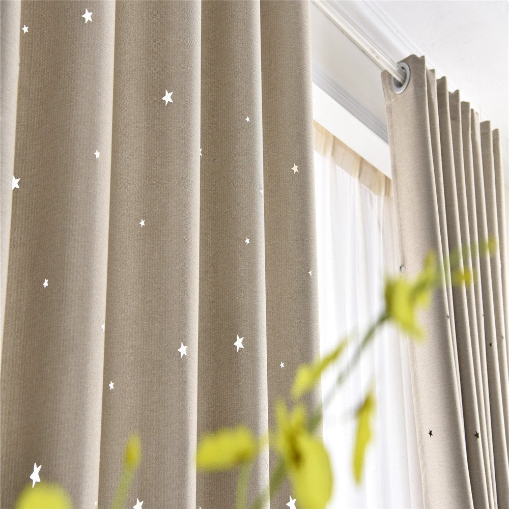 Gyrohomestore Starry Night Style Grommet Top Best Blackout Curtains