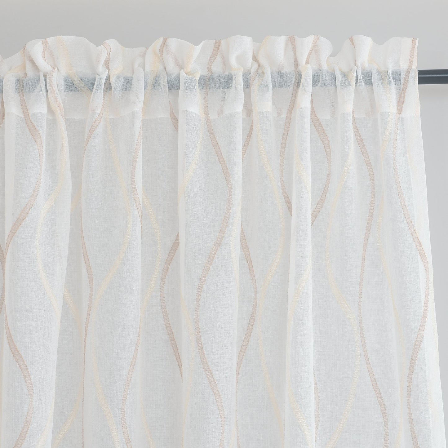 Gyrohomestore Decrative Sheer Rod Pocket Top Window Draps