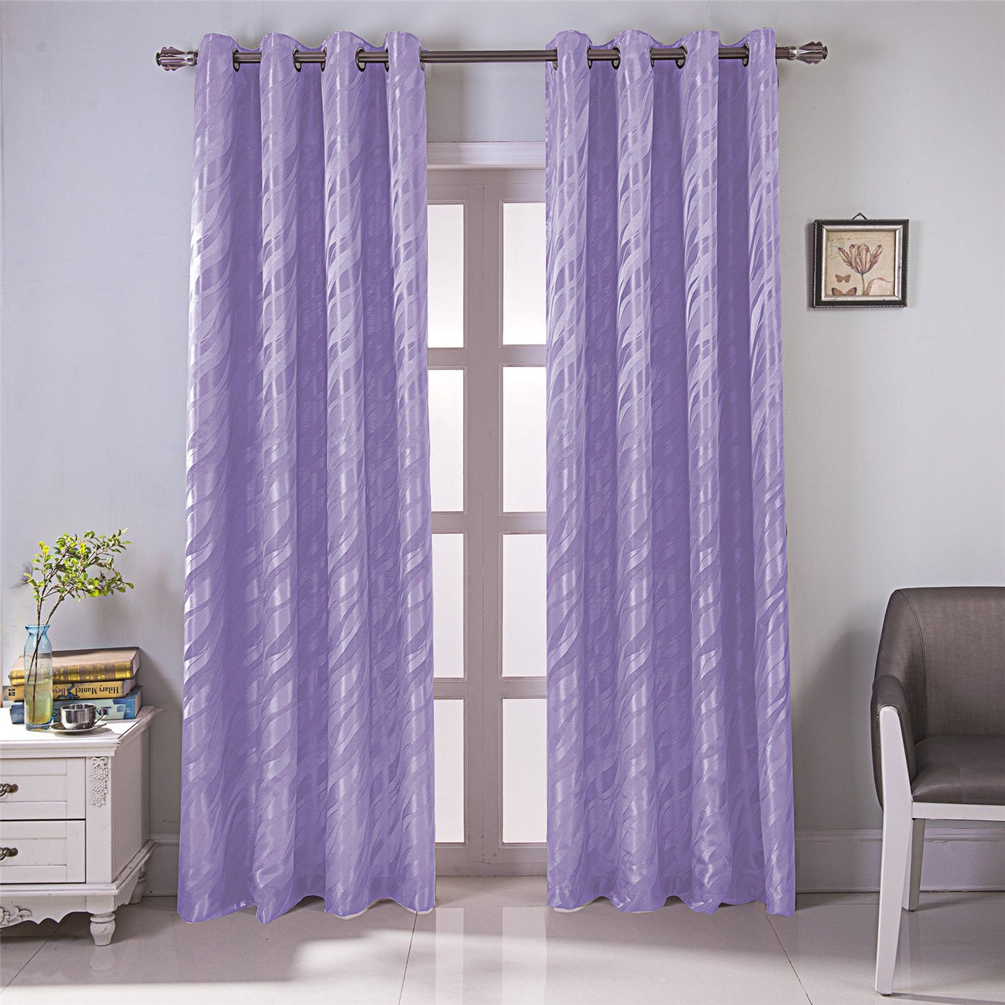 Gyrohomestore Cheap Solid Blackout Thermal Indoor/Outdoor Grommet Curtain