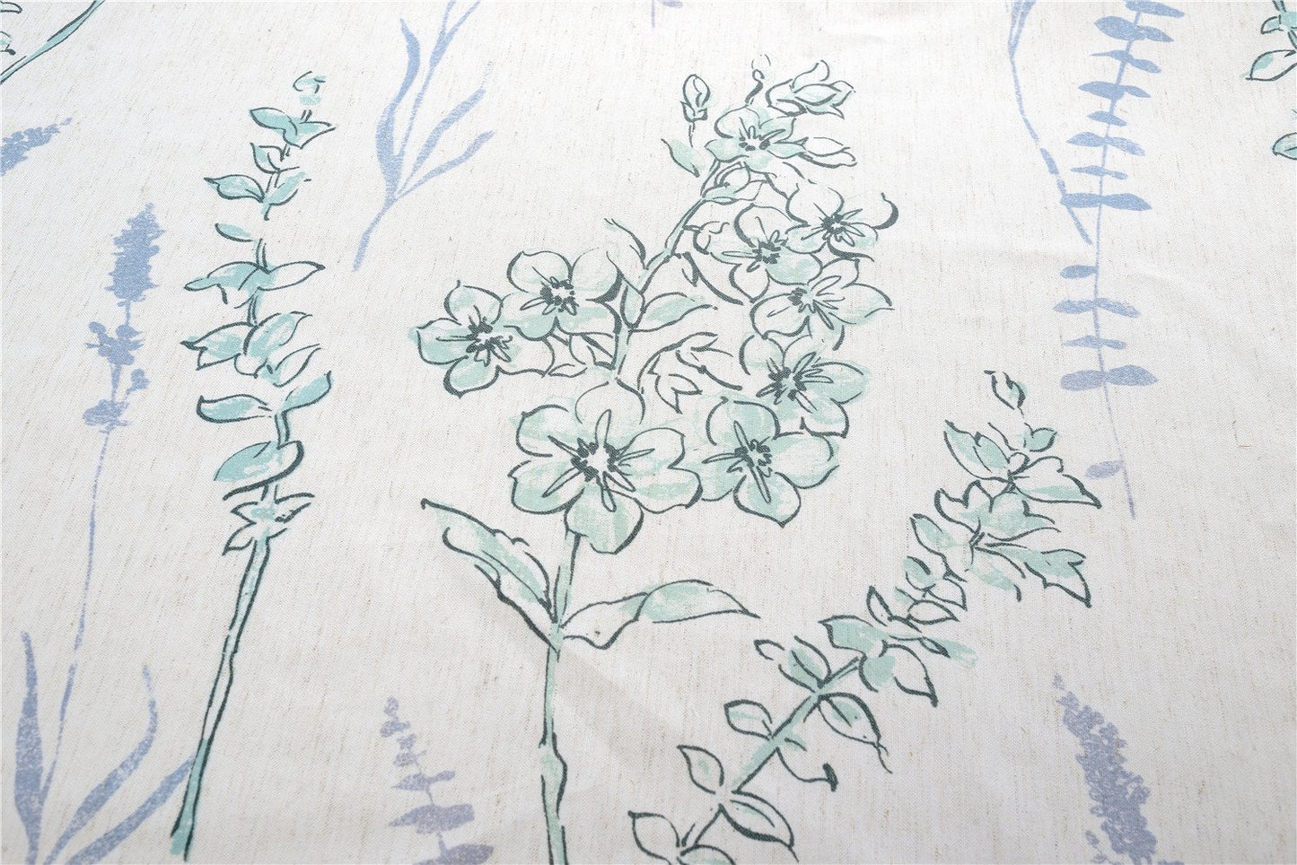 Gyrohomestore Blue Flowers Thermal Rod Pocket Best Blackout Curtains