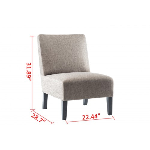 Gyrohomestore Modern Fabric Accent Chair Living Room Armless Chair with Wood Legs