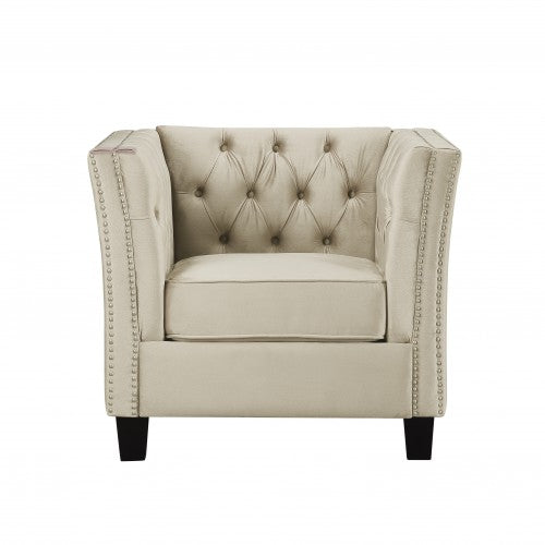 Gyrohomestore Tufted Classical Arm Chair with Thick Back