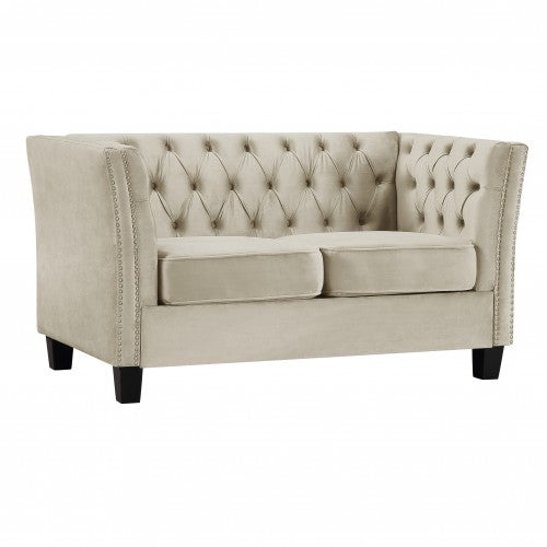 Hyrohomestore Thick Back Tufted Classical Loveseat Sofa