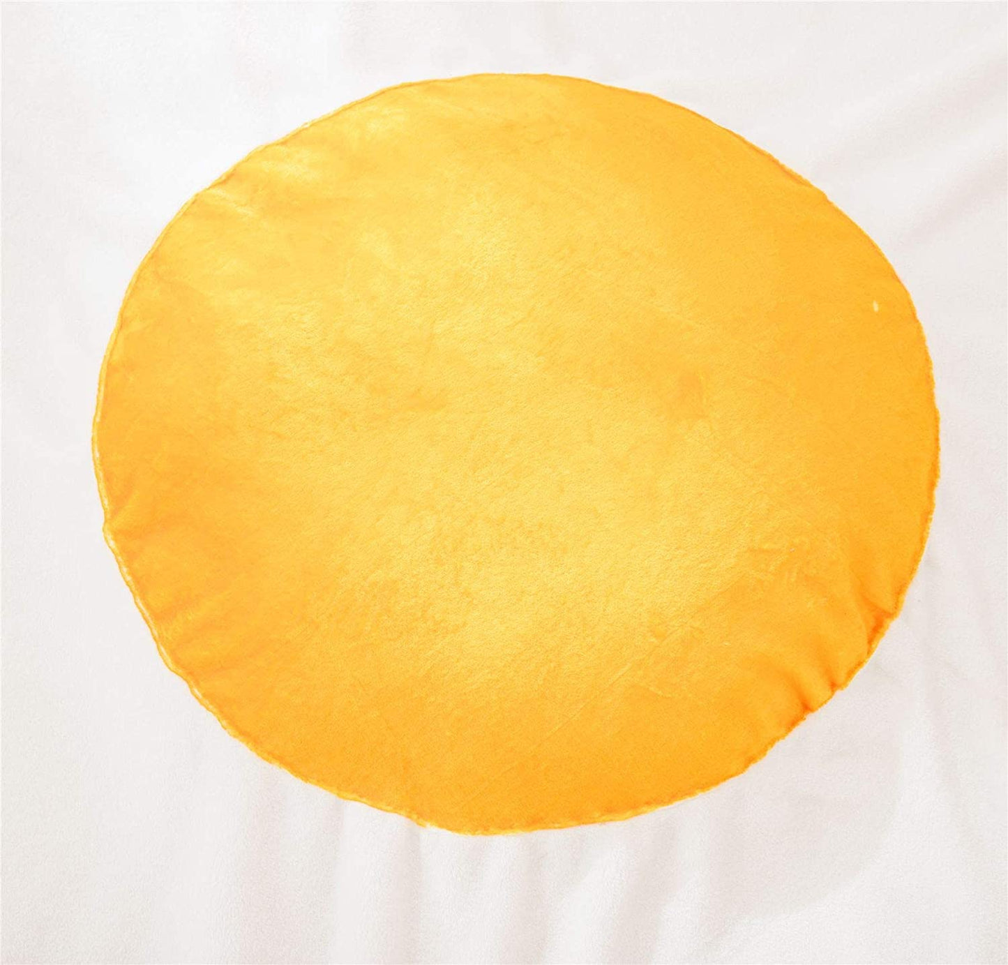 Fried Eggs Funny Soft Flannel Circular Blanket, Giant Food Blanket