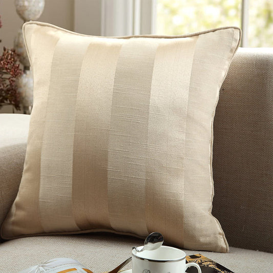 Cotton Jacquard Strips Cushion Covers
